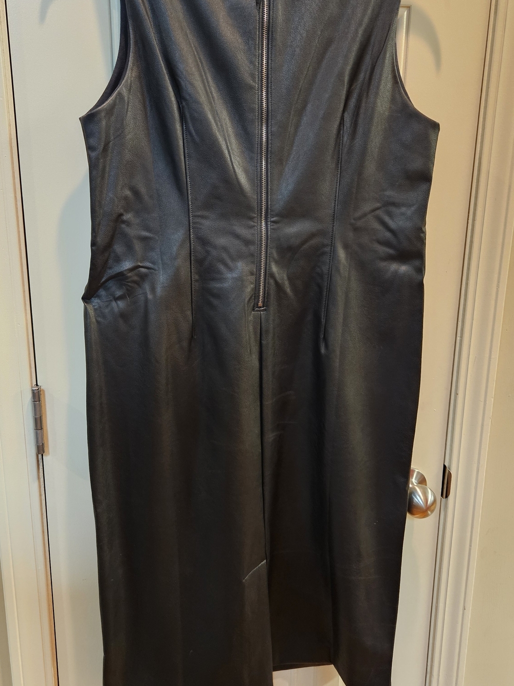 SPANX Black Dress with Red Zip Accents - Picture 4 of 4